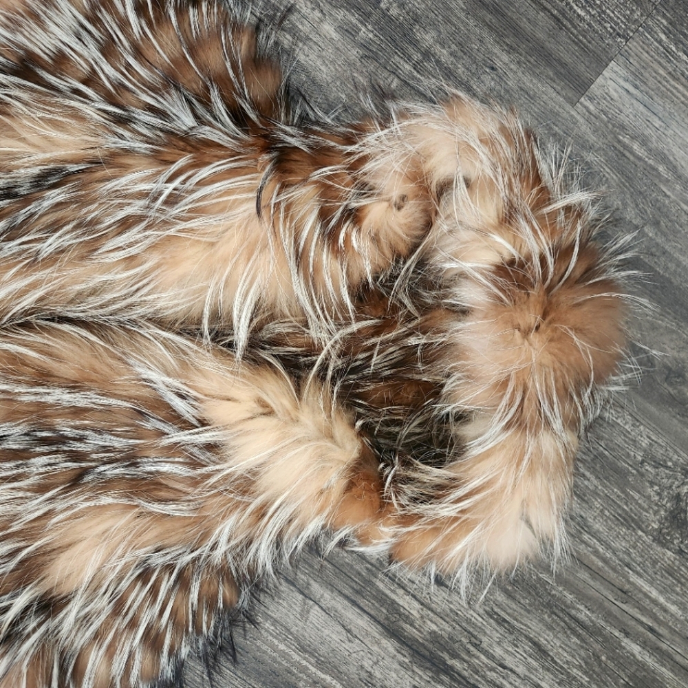 Silver fox fur jacket